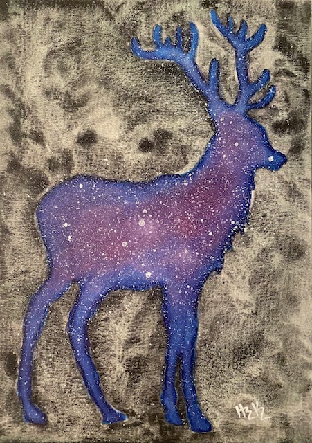 Galaxy Silhouette Stag