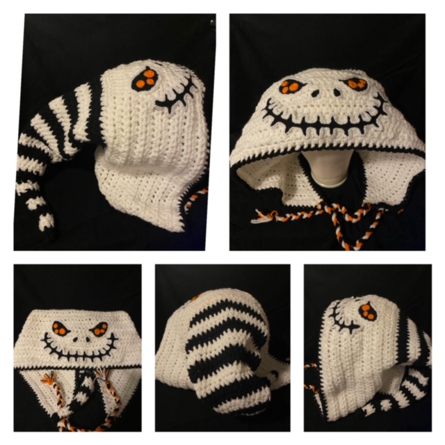 Jack Skellington inspired hood