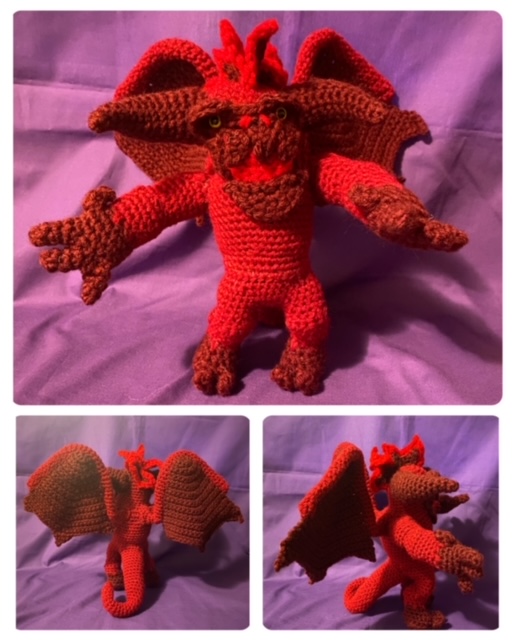 Red Balrog amigurumi