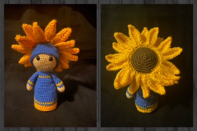 Sunflower Girl for Ukraine