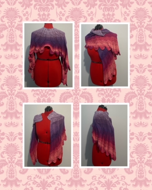 Wingspan shawl/scarf in Parfait