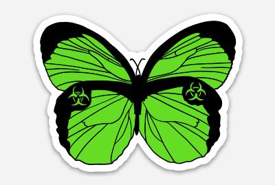 Acid Butterfly Sticker
