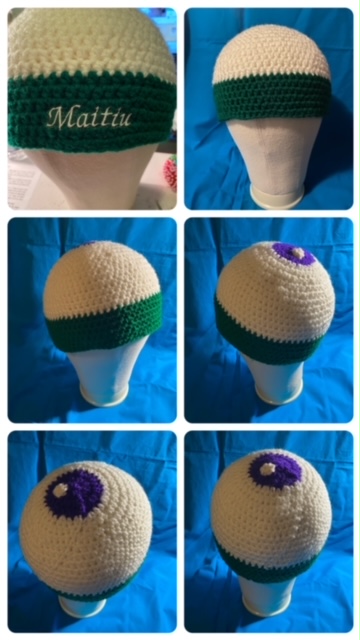 Camfrog eye hat with optional personalization