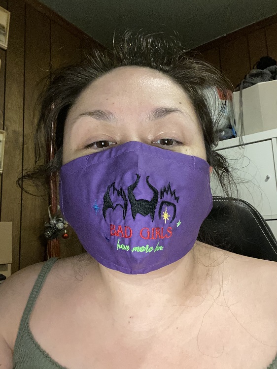Mask Bad girls have more fun embroidered