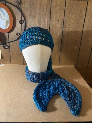 mermaid scarf hat lagoon
